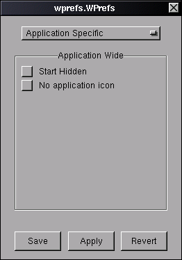 Window Attributes Inspector: Icon and Initia Workspace