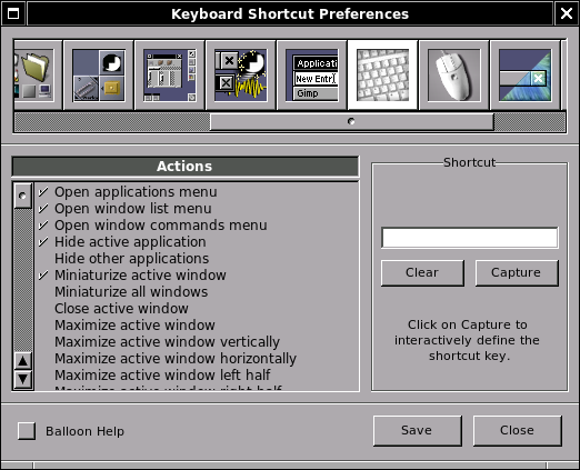 WPrefs.app keyboard shortcut settings