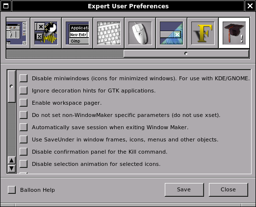 WPrefs.app expert user settings